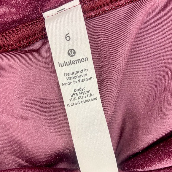 Lululemon High Rise Velvet Leggings - Picture 9 of 9